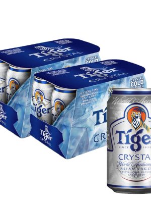 TIGER CRYSTAL 320ml 2x6 CAN PACK  (PENANG ISLAND ONLY)