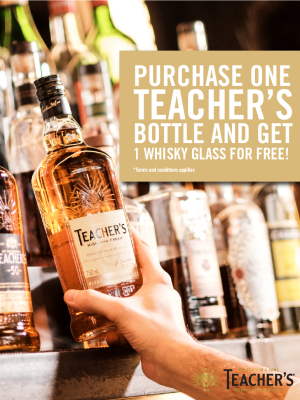 TEACHER HIGHLAND CREAM (FREE WHISKY GLASS)